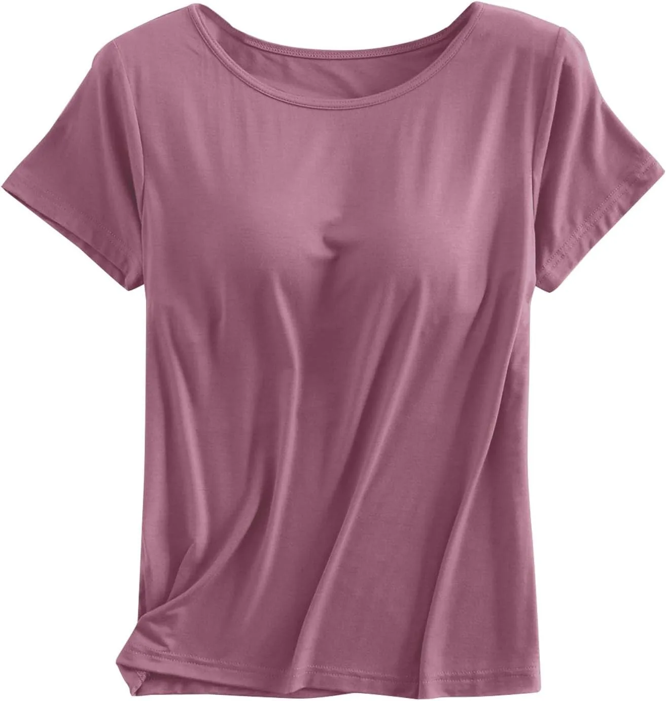 

Женская футболка с коротким рукавом и встроенным бюстгальтером Basic Tee HBDHEJL