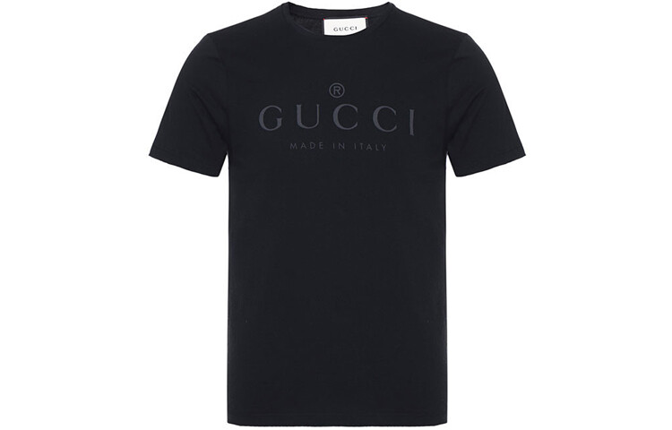 

Футболка мужская Gucci с выпуклым логотипом, черный