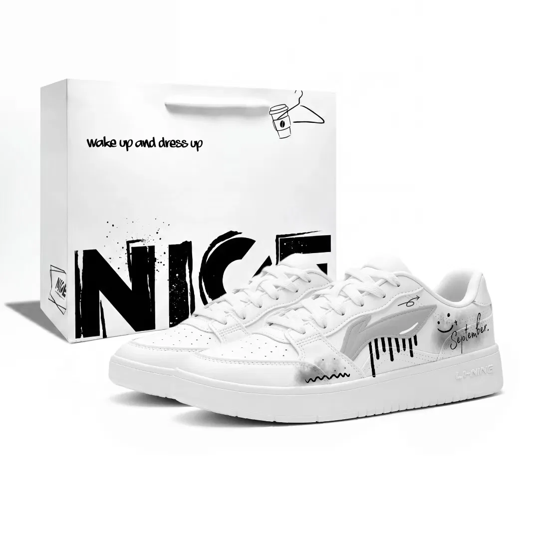 Кроссовки кеды Li-Ning Black White Gray