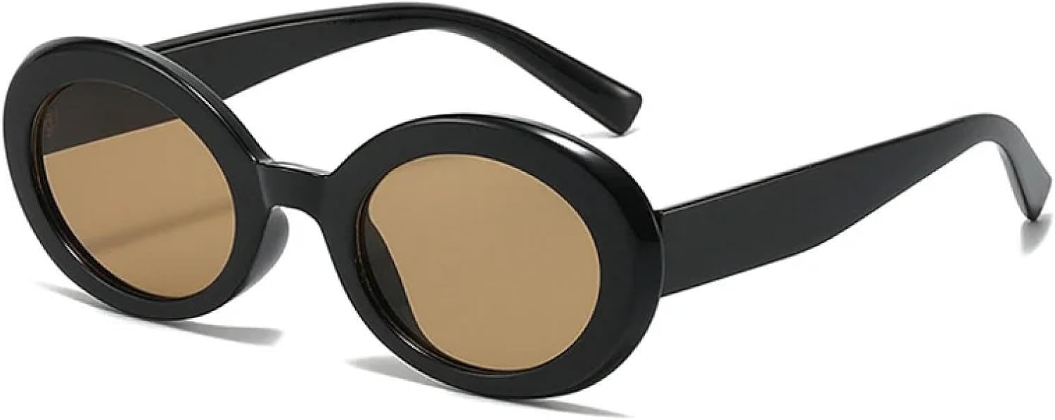 

Солнцезащитные очки с защитой от УФ-излучения UV400 | Круглые, панк, овальные, женские | Для женщин и мужчин, для занятий спортом на открытом воздухе и вождения DSVIGF, Black-brown