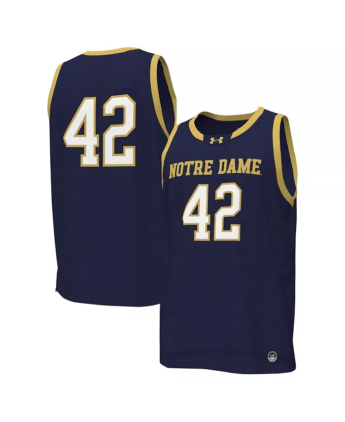 

Мужская баскетбольная майка Notre Dame Fighting Irish 42 Under Armour, синий