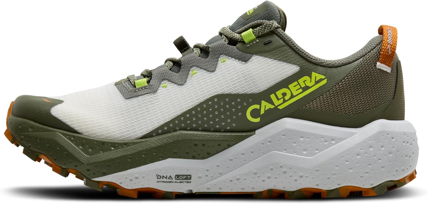 Мужские трейловые кроссовки Brooks Caldera 8 Ultra, оливковый — фото 3