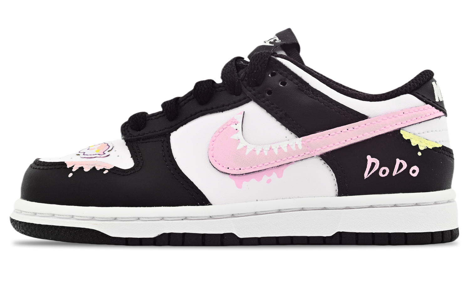 

Nike Dunk Pink Unicorn Slip Resistant Abrasion Resistant Low top детские скейтбординг кроссовки Pink