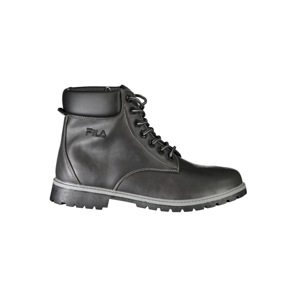 

Черные полиэстеровые ботинки Fila, черный