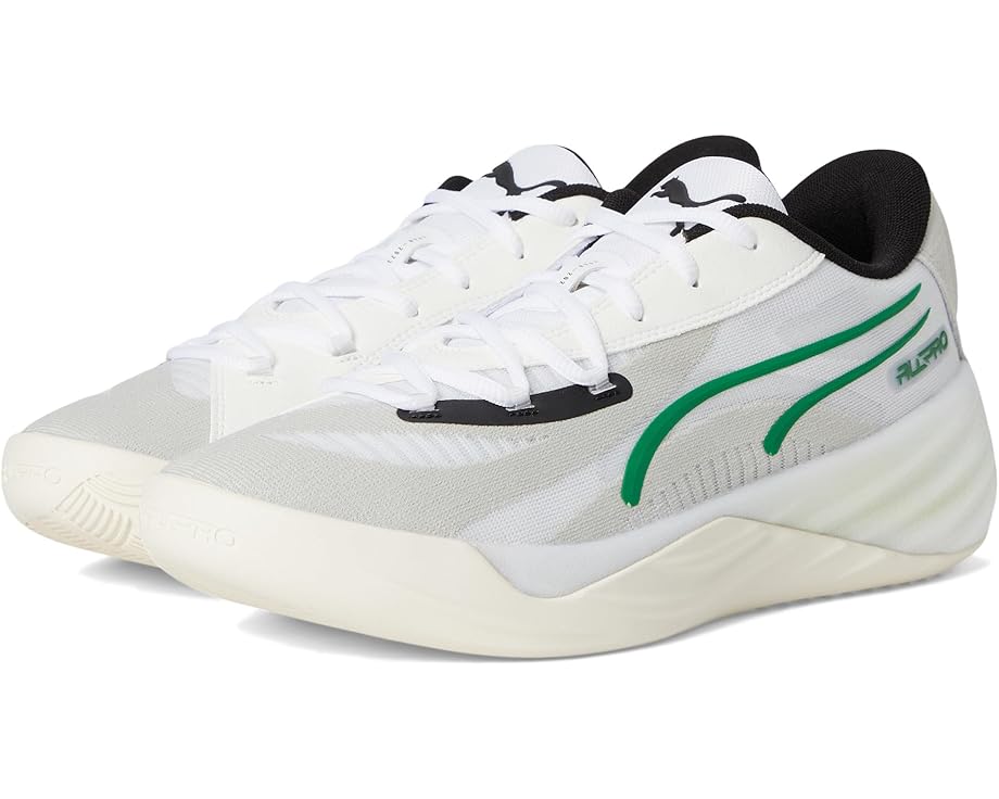 

Кроссовки PUMA All-Pro Nitro, цвет Warm White/Glacial Gray/Archive Green