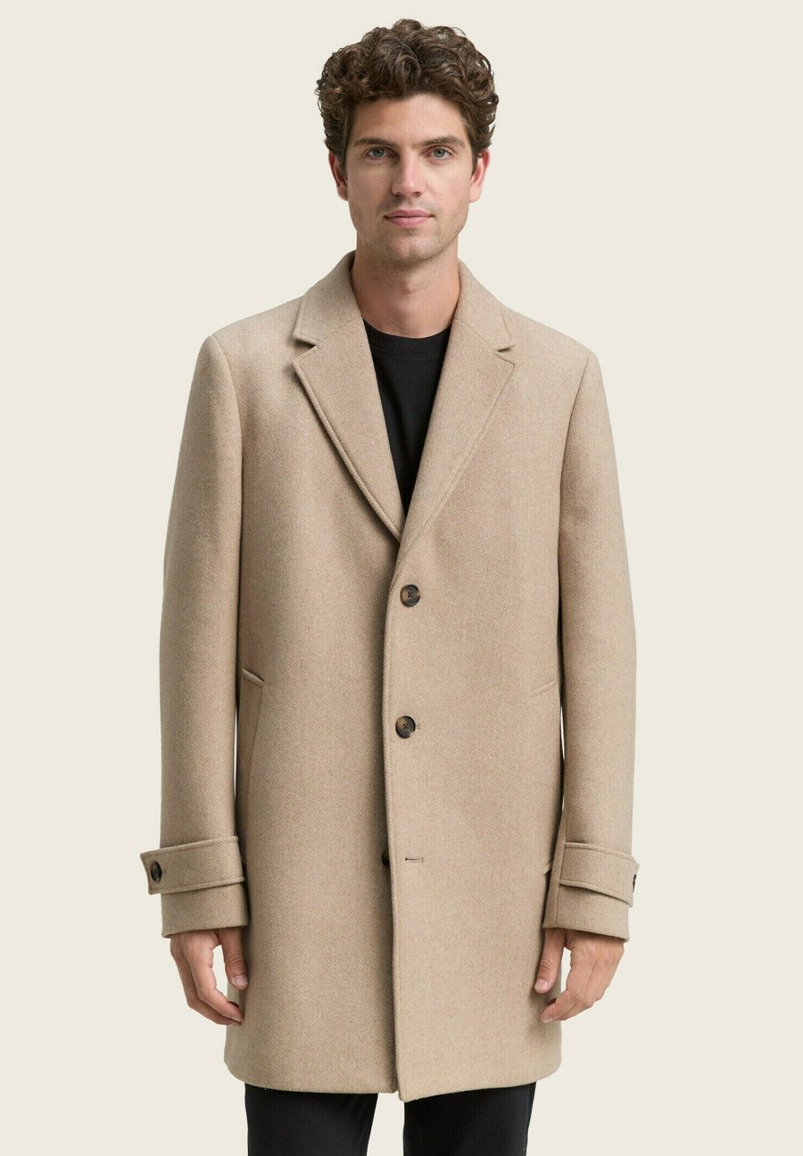 

Пальто TOM TAILOR MIT REVERSKRAGEN, Taupe Wool Twill/Beige