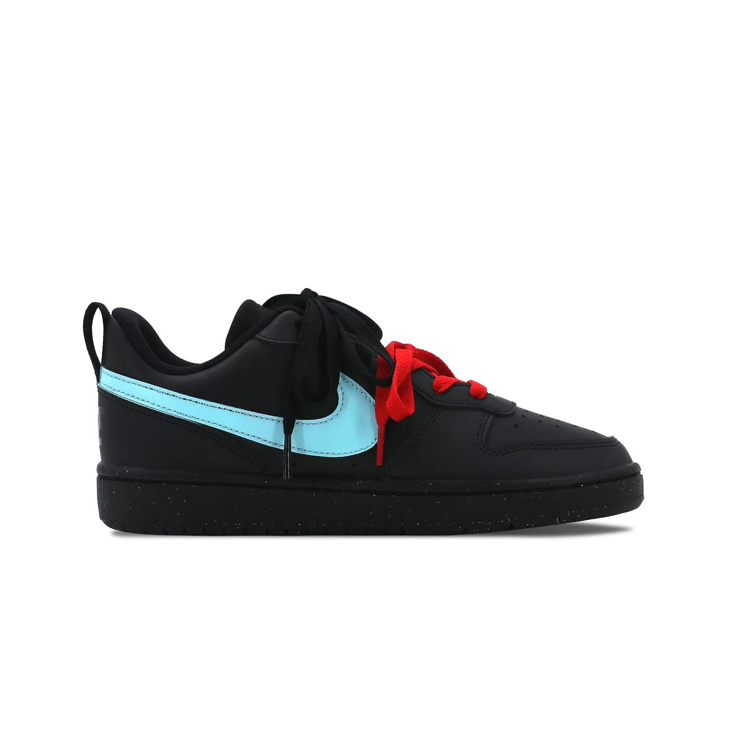 Кроссовки для скейтбординга детские Court Borough Slip Resistant, Abrasion Resistant, Height Increasing Low top Nike, Black Sugar Apple — фото 3