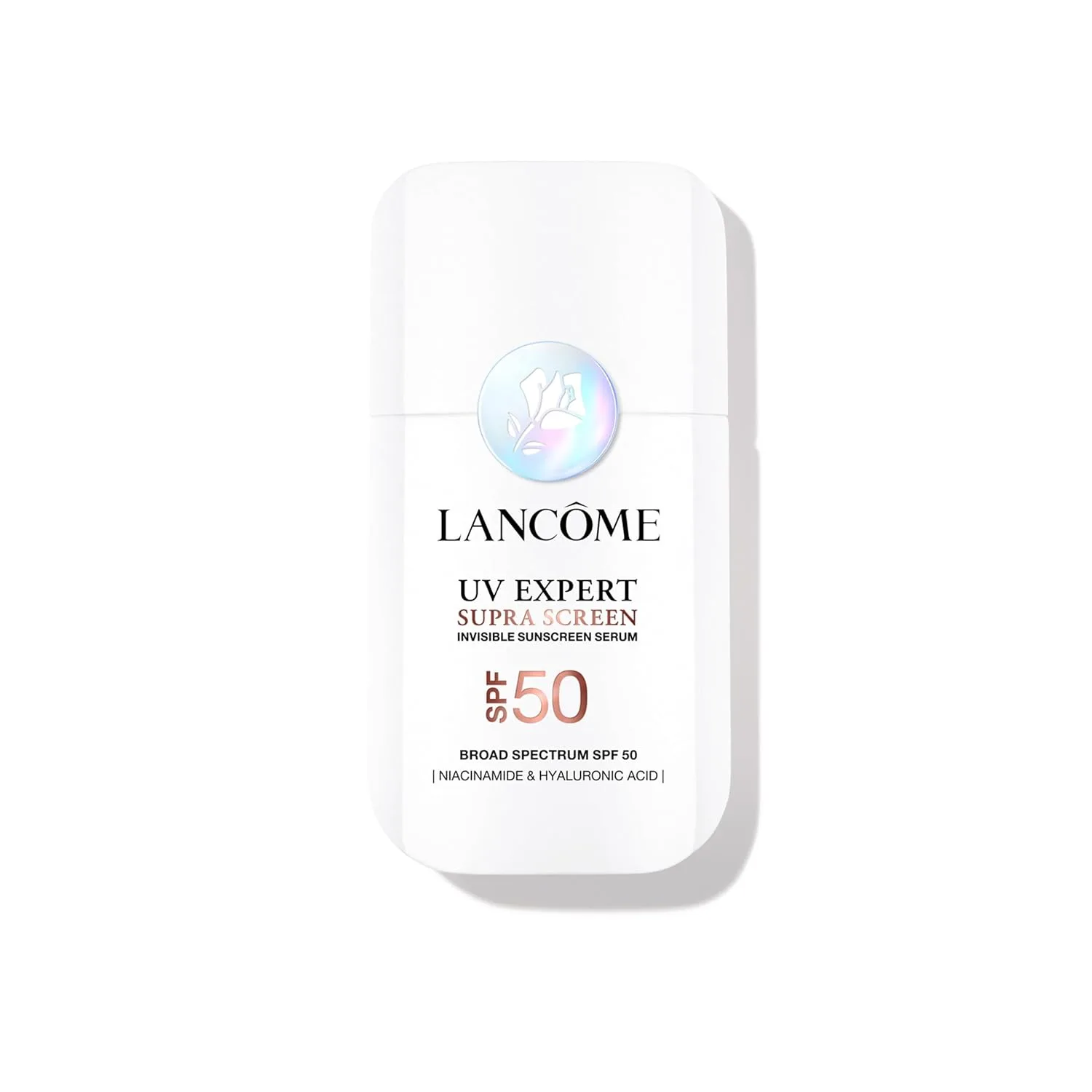 Солнцезащитная сыворотка Lancôme Supra Screen Invisible Serum SPF 50+ - антивозрастная коррекция и защита - для всех типов кожи - увлажнение в течение 48 часов, сияющий финиш