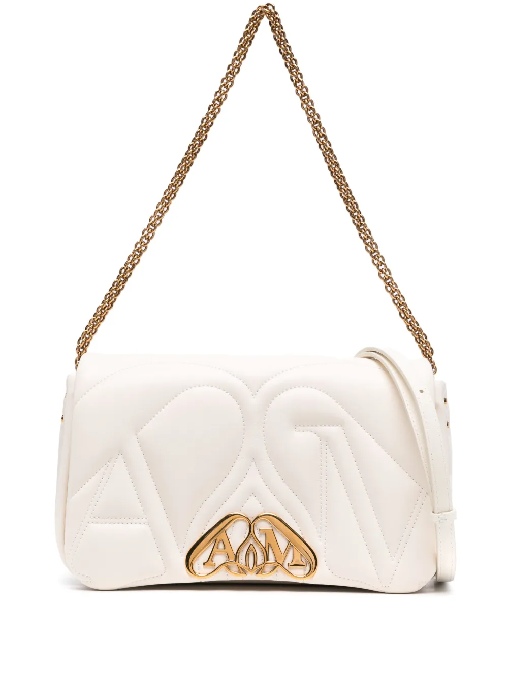 

Маленькая сумка через плечо The Seal Alexander McQueen, белый