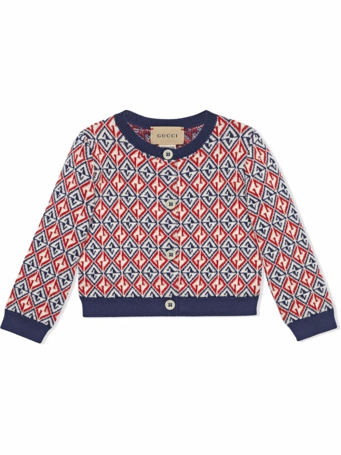 

Gucci Kids кардиган с логотипом, синий
