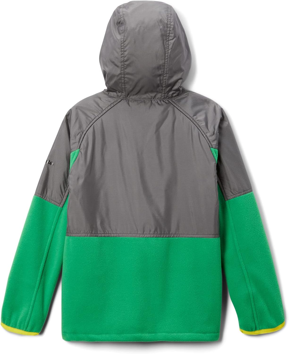 Детская флисовая куртка Columbia College Flanker Overlay, Uo - Fuse Green/City Grey — фото 2