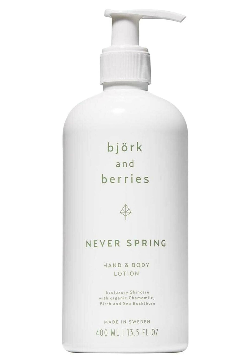 

Увлажняющий уход BJÖRK & BERRIES KÖRPERPFLEGE NEVER SPRING HAND & BODY LOTION Björk and Berries