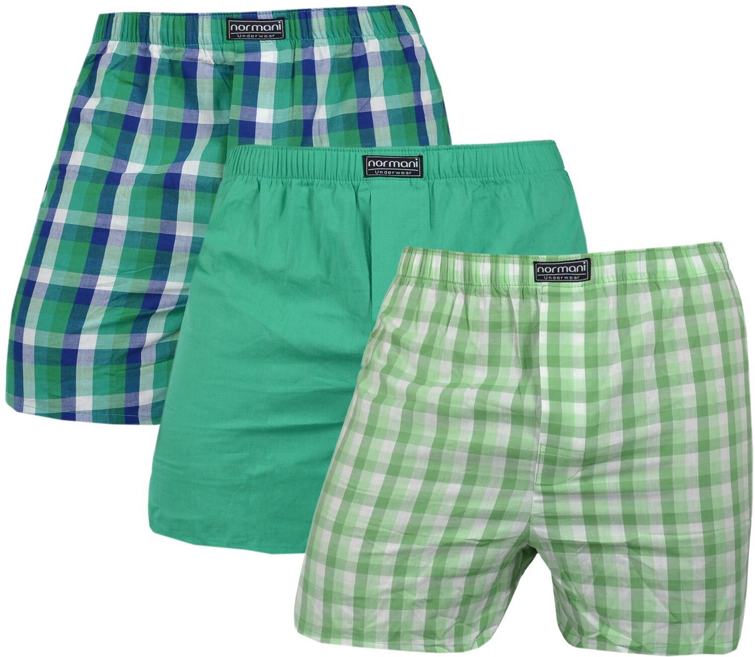 

Боксеры normani 3 Stück Herren Web Boxershorts, зеленый