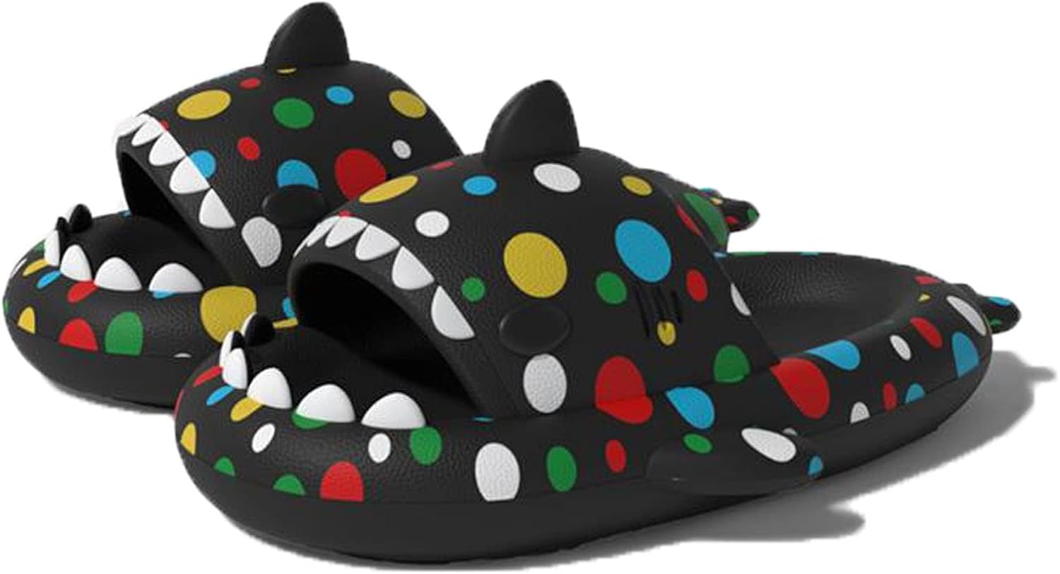 

Оригинальные сланцы Zureto Shark, унисекс с изображением акулы, новые домашние тапочки Cloud Shark для спа, сандалии, черный