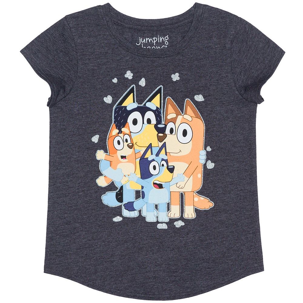 

Футболка Jumping Beans с короткими рукавами Family Hearts для девочек 4–12 лет, цвет Charcoal Heather