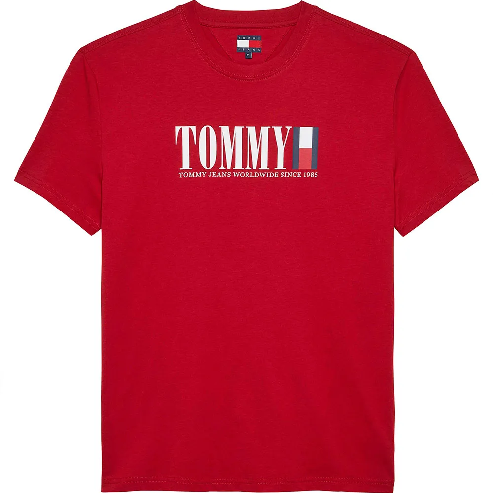 

Футболка с коротким рукавом Tommy Jeans DNA Flag Regular Fit, красный