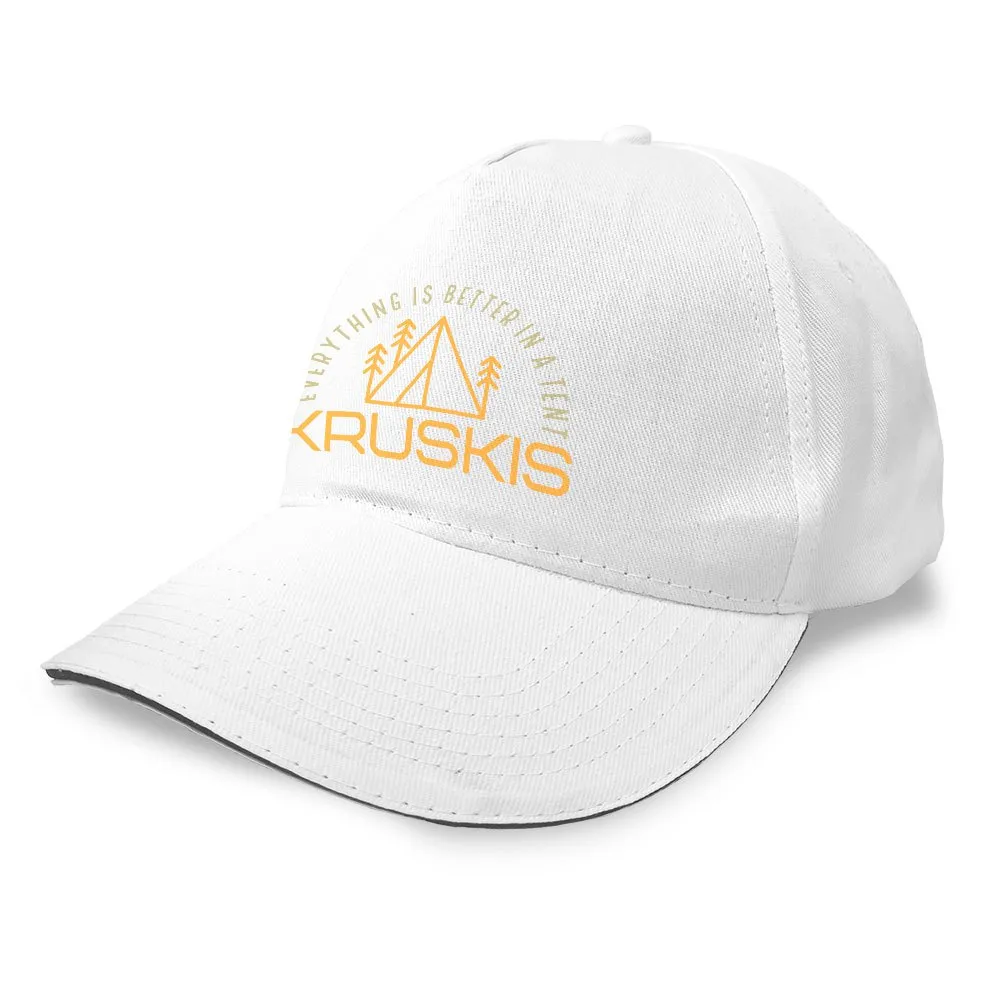 

Бейсболка Kruskis Everything Is Better, белый