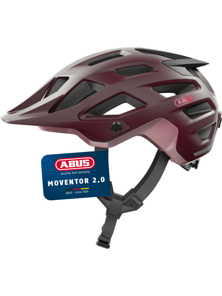 

ABUS Велосипедный шлем Moventor 2.0, цвет - ярко-красный (Wildberry Red)