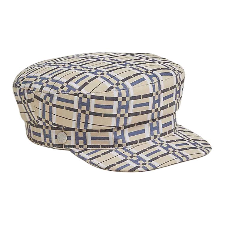 

HERMES Хлопок, канвас, шелк, палладиевое покрытие, головные уборы и кепки, женская, camel