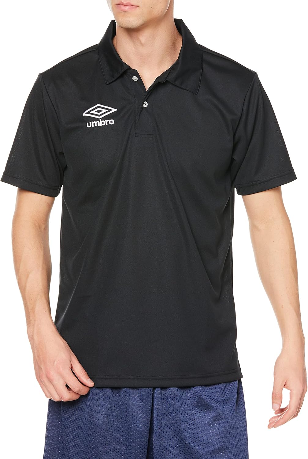 

Мужская рубашка-поло Umbro, Footsal, влагоотводящая, быстросохнущая, эластичная, с коротким рукавом, унисекс, для лидеров, для движения, One Point