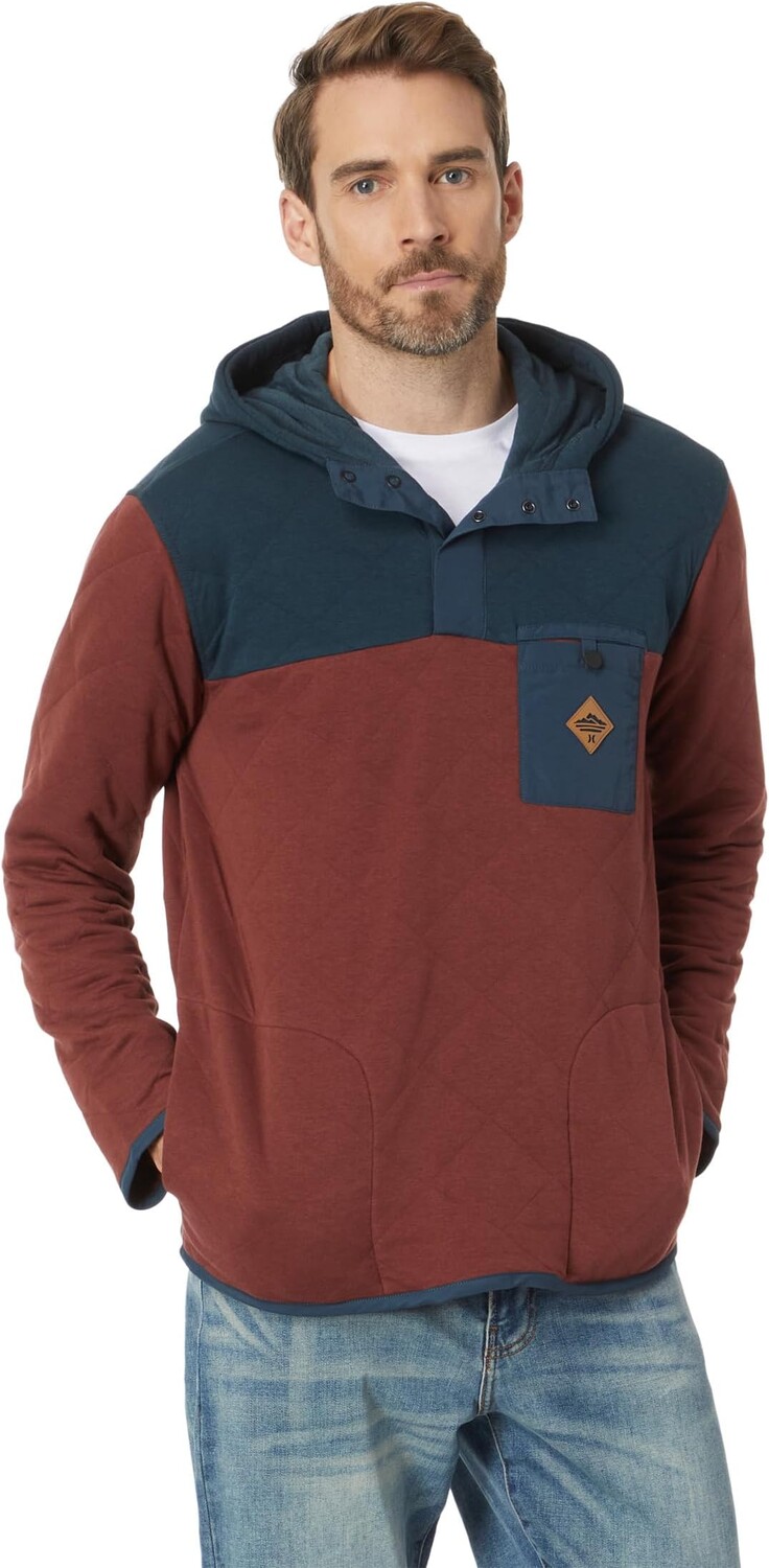 

Куртка Hurley Russell Quilted 1/4 Snap Fleece, цвет Cherokee