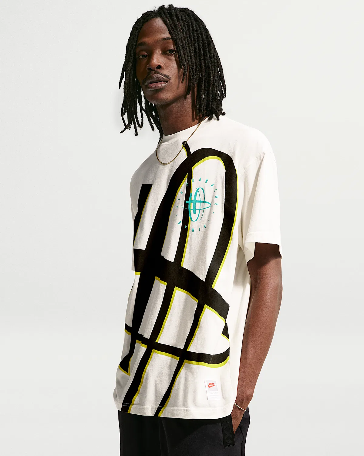 Мужская футболка Max90 Nike Sportswear, Sail/Bright Cactus — фото 3