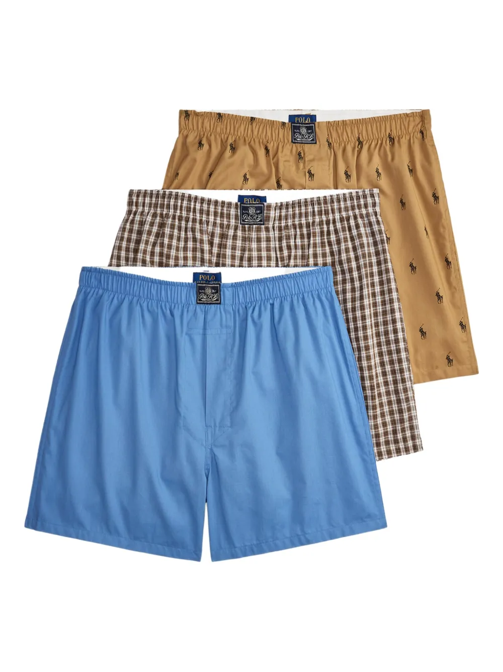 

Комплект из трех боксеров POLO RALPH LAUREN, синий
