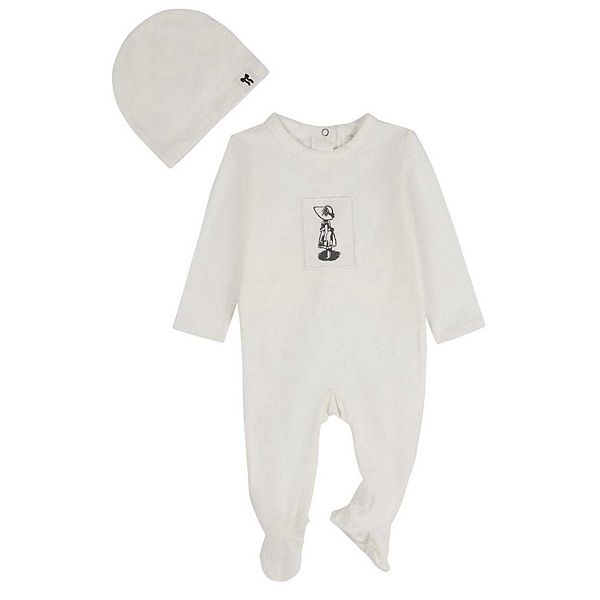 

Комплект из 2 предметов для девочек "Маленькая девочка и ее соломенная шляпка" из хлопка Memoi