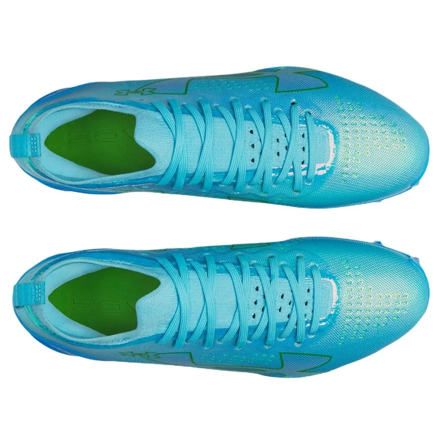 Кроссовки Under Armour Blur Pro 'Fresco Blue Capri Hyper Green' — фото 4