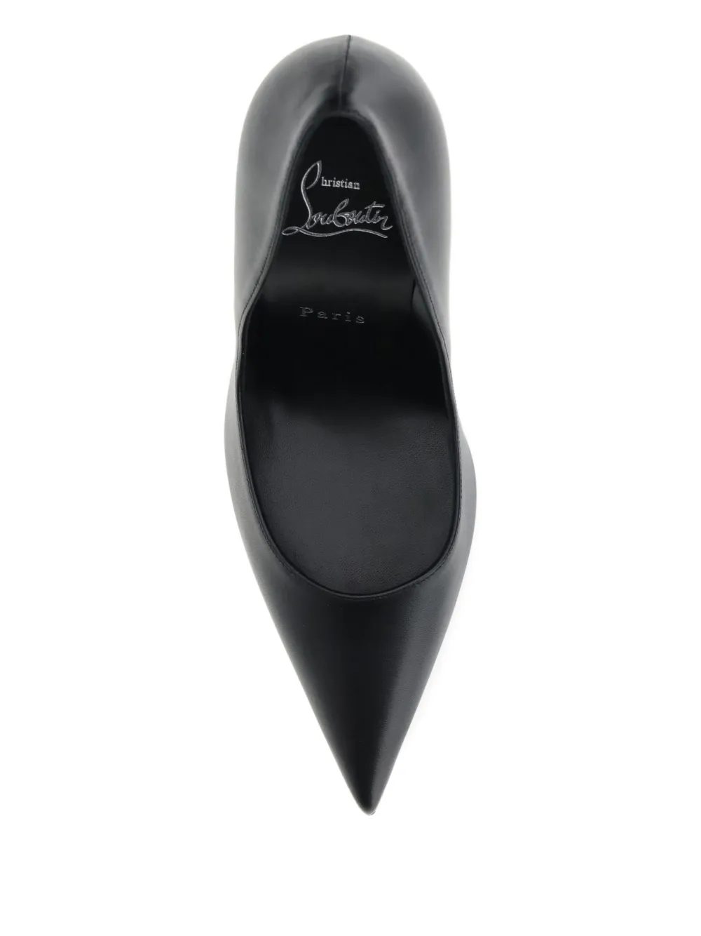 Туфли Miss Z из кожи с острым носком 100 мм Christian Louboutin, черный — фото 4