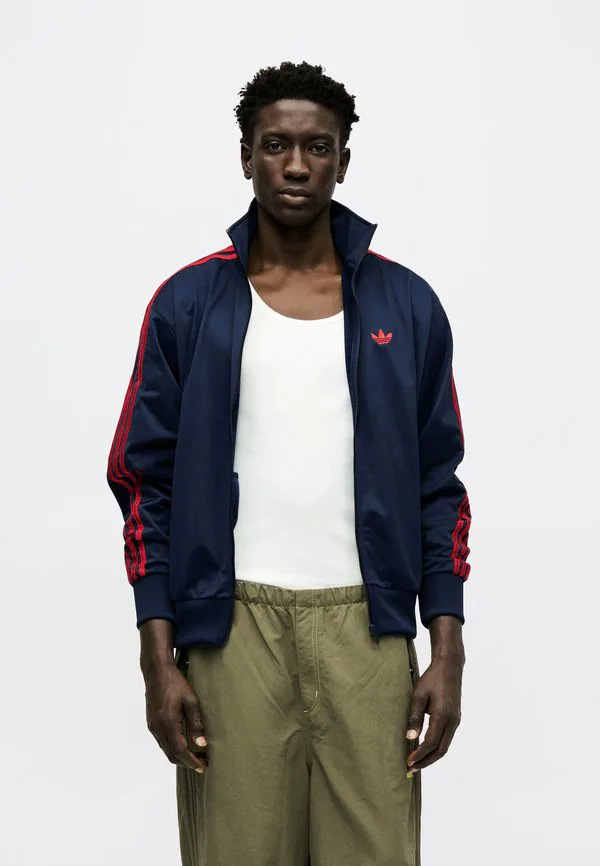 Толстовка firebird tt на молнии Adidas Originals, Night Indigo/Better Scarlet — фото 4
