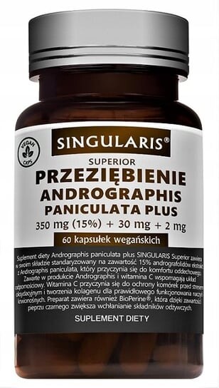 

Singularis, Superior, Холодный Андрографис плюс, 60 капсул