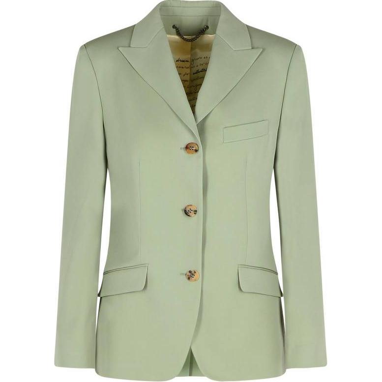 

Golden Goose Приталенный однобортный пиджак, Green