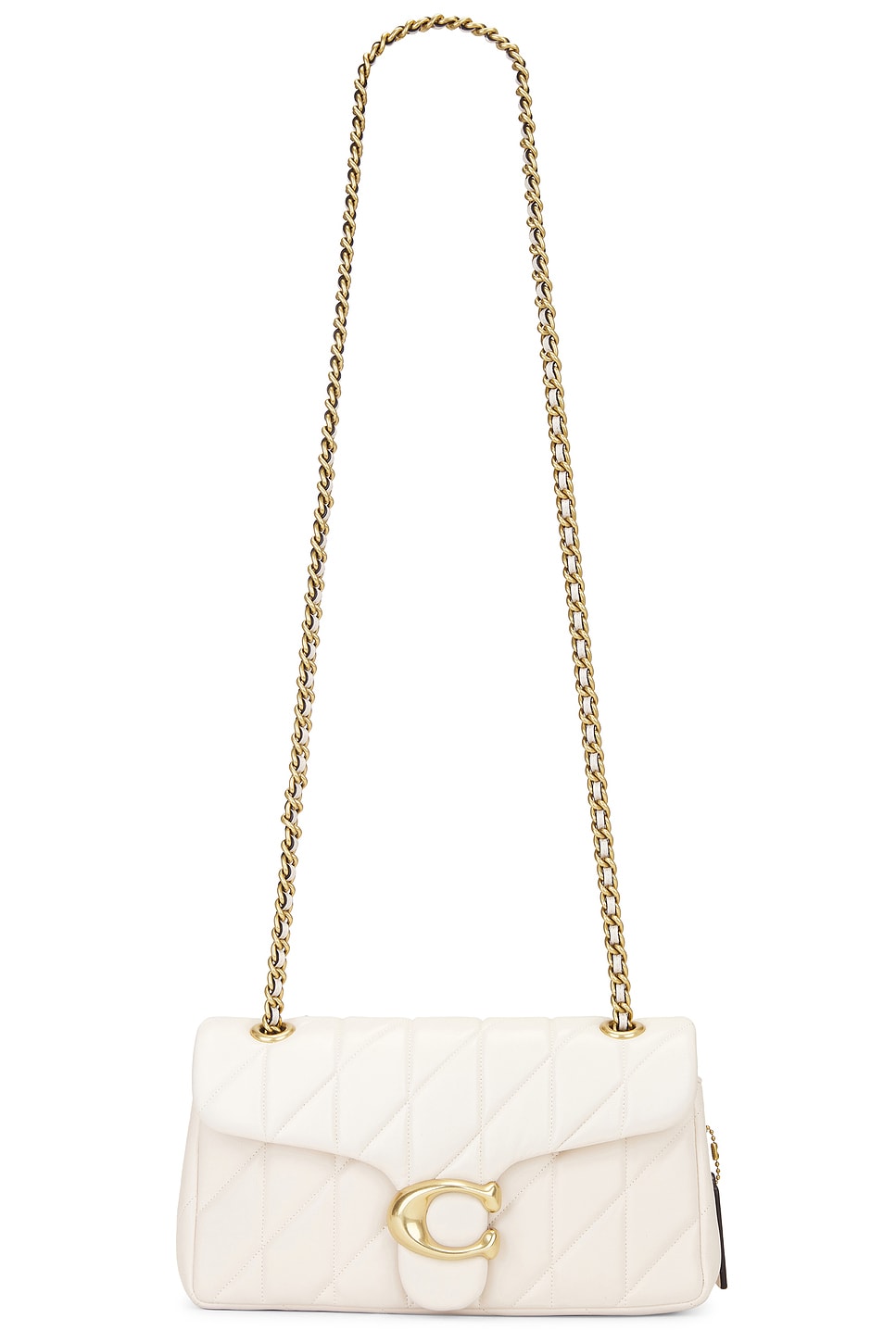 

Стеганая сумка через плечо Coach, chalk