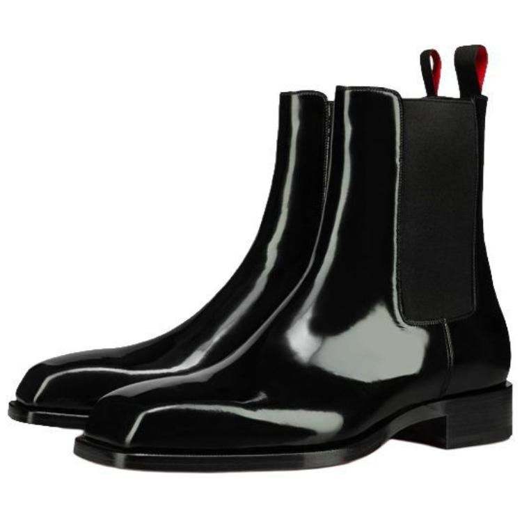 

Короткие ботинки Chelsea мужские черные Christian Louboutin, Черный, Короткие ботинки Chelsea мужские черные Christian Louboutin