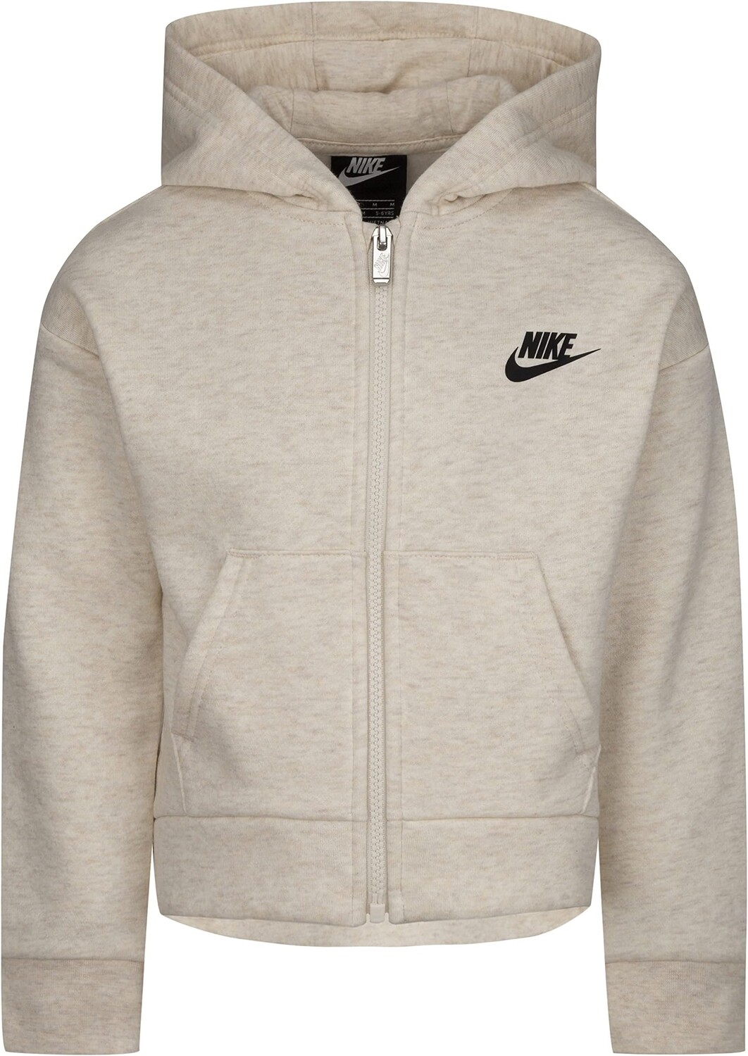 

Худи Nike Club Fleece Hi Low Full Zip Hoodie, цвет Cashmere