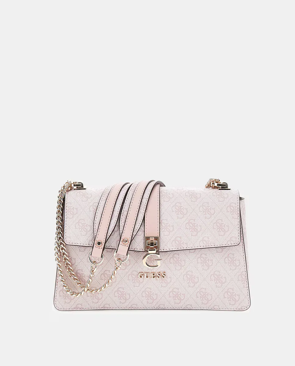 

Плечевой ремень с магнитной застежкой и металлической ручкой Guess, цвет Rosa