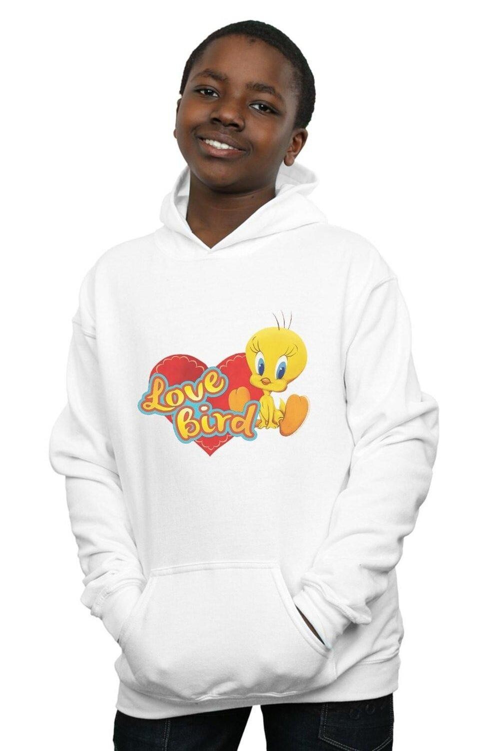 

Толстовка Tweety Pie Love Bird ко Дню святого Валентина Looney Tunes, белый