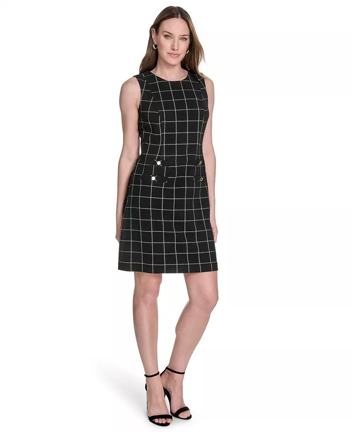 

Женское платье-футляр в клетку Windowpane Tommy Hilfiger