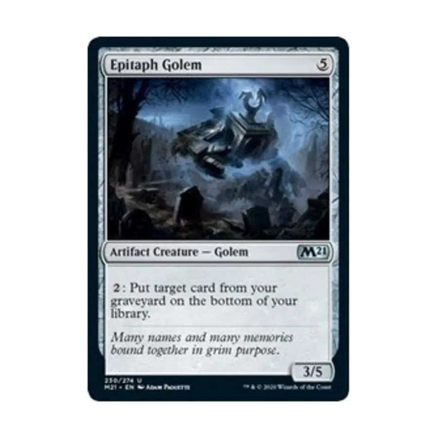 

CCG Эпитафия Голем (U), MTG - Core Set 2021