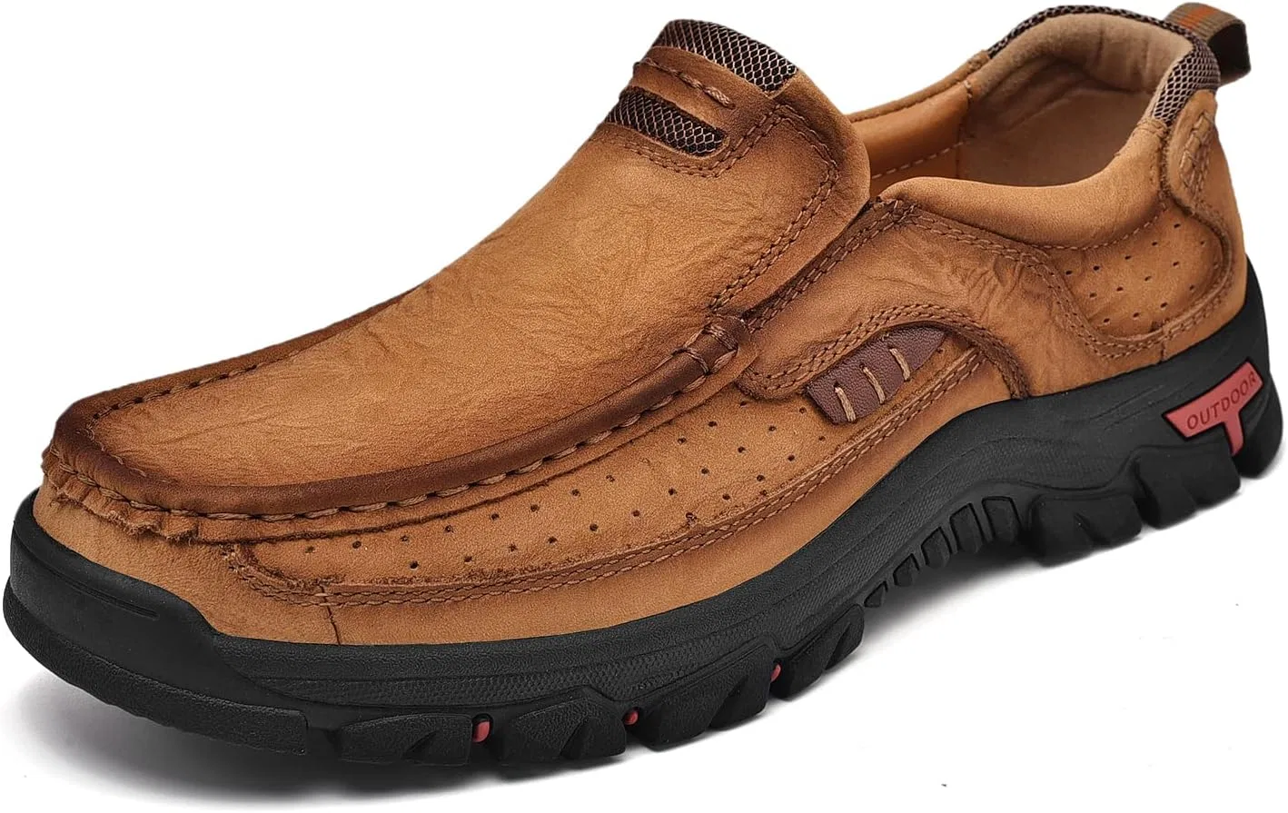 Лоферы кожаные повседневные Brown Vcmoon