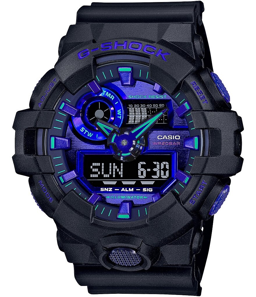 

Мужские черные противоударные часы G-Shock Ana Digi, черный