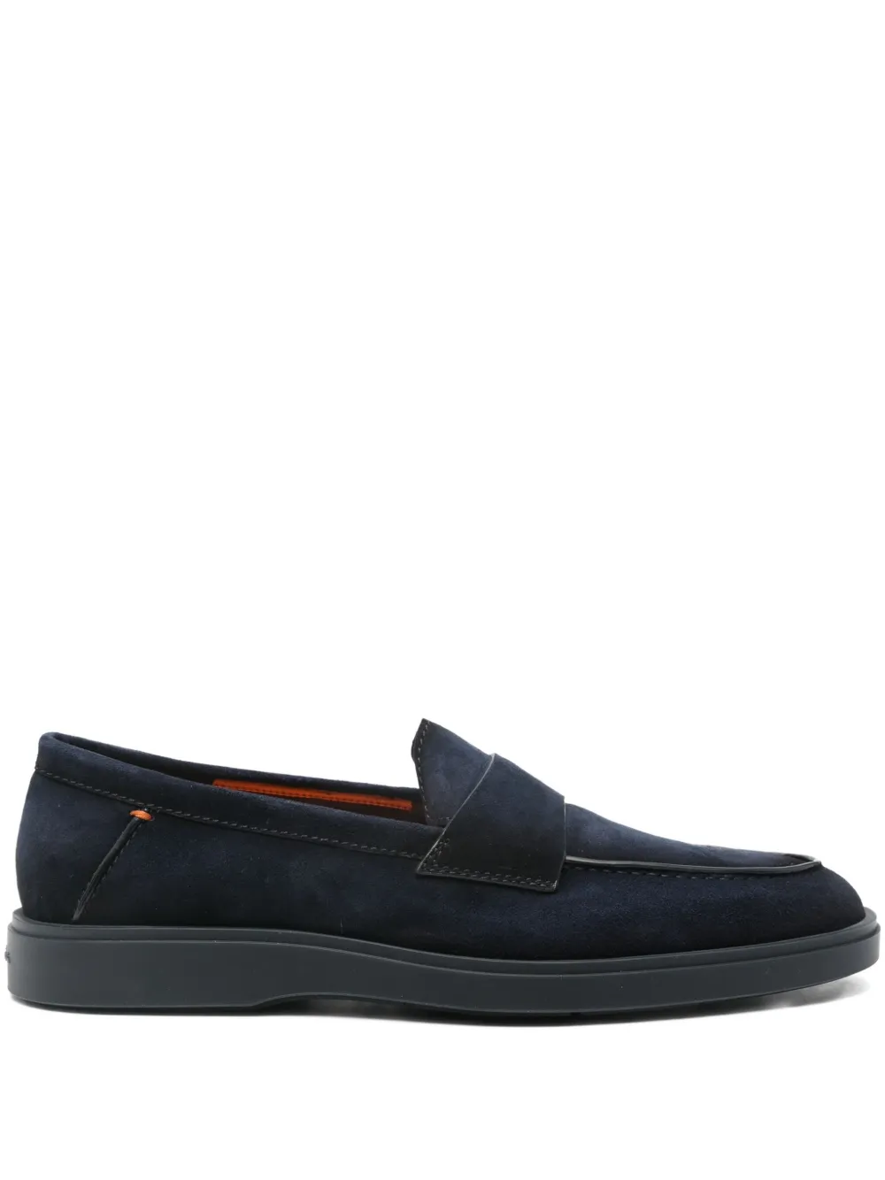 

Замшевые пенни-лоферы Santoni, синий