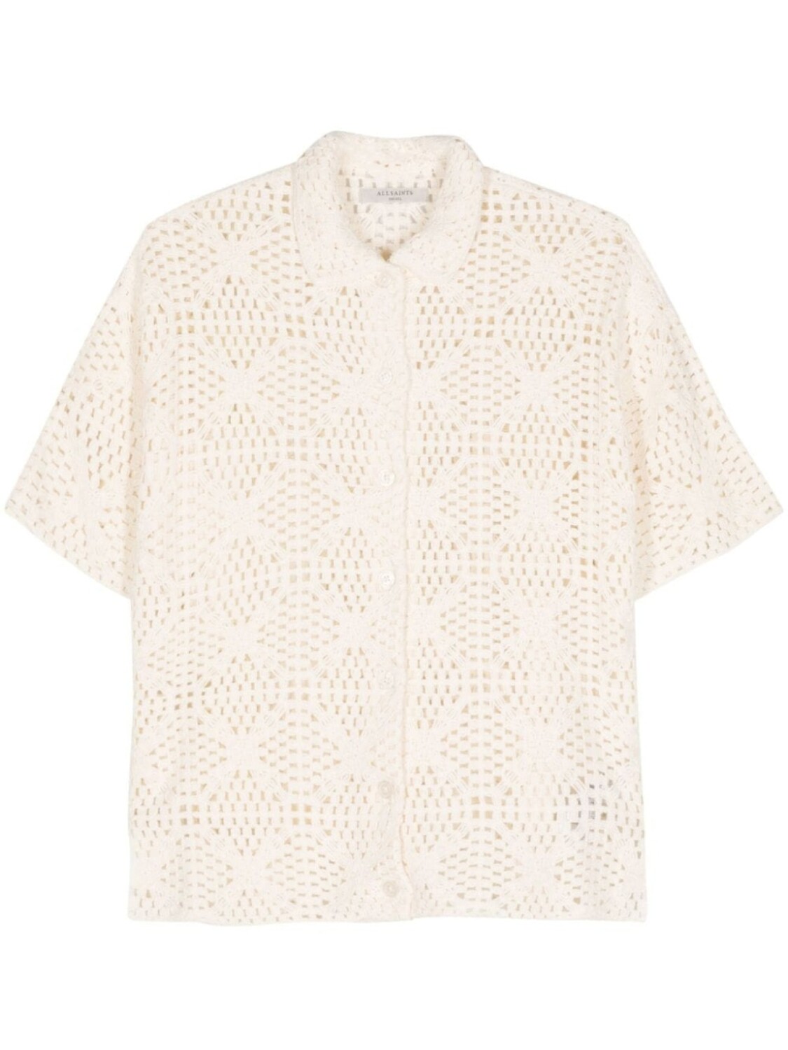 

AllSaints топ Milly в технике кроше, нейтральный цвет