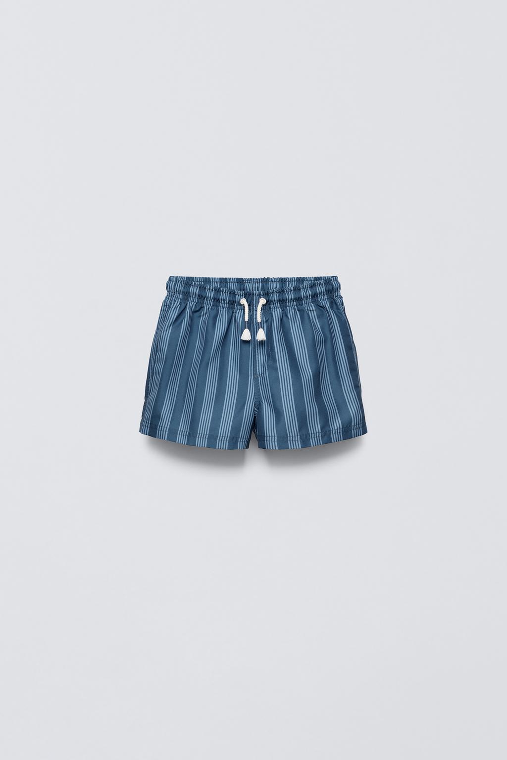 

6-14 лет / полосатые плавательные шорты ZARA, синий