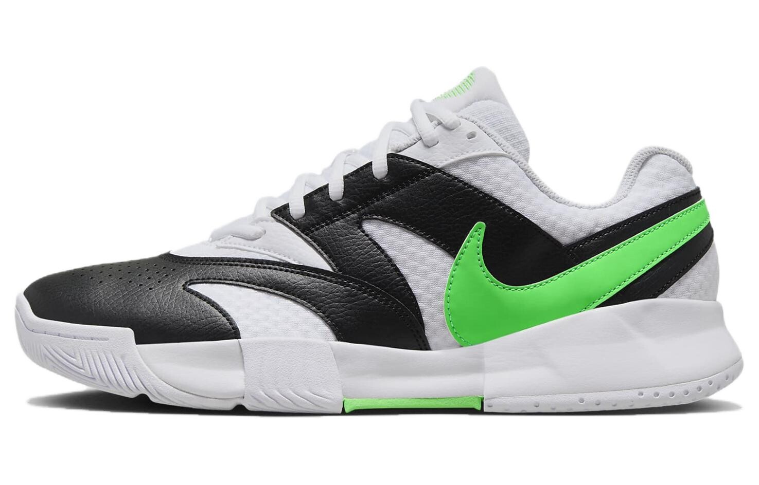 

Кроссовки NikeCourt Lite 4 'White Poison Green', черный/белый