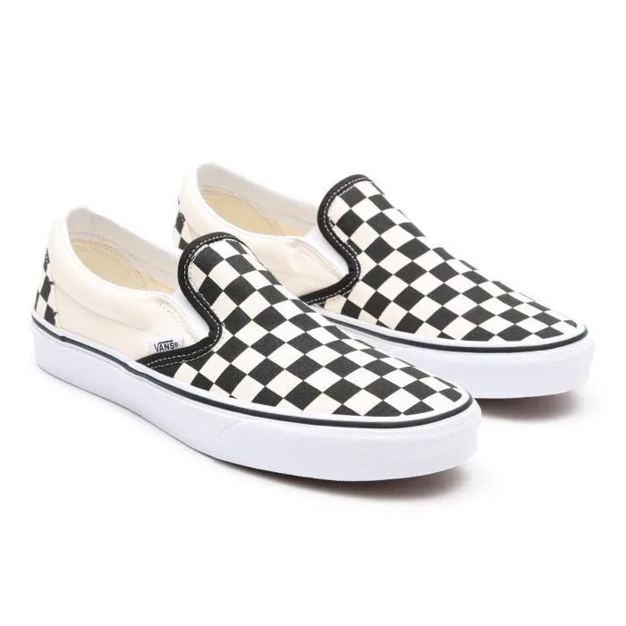 Кроссовки Vans Classic VEYEBWW Sneaker 16 Black White Checkerboard Slip-On Skate Shoes