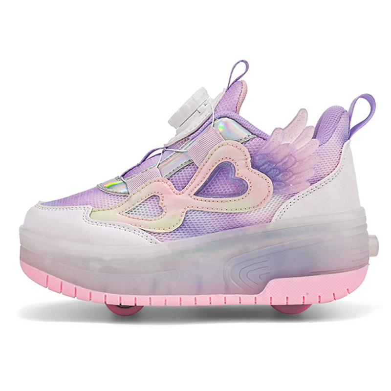 

Дышащие, легкие, амортизирующие, низкие, повседневные кроссовки Rebound для детей JIAFEIMAO, фиолетовый