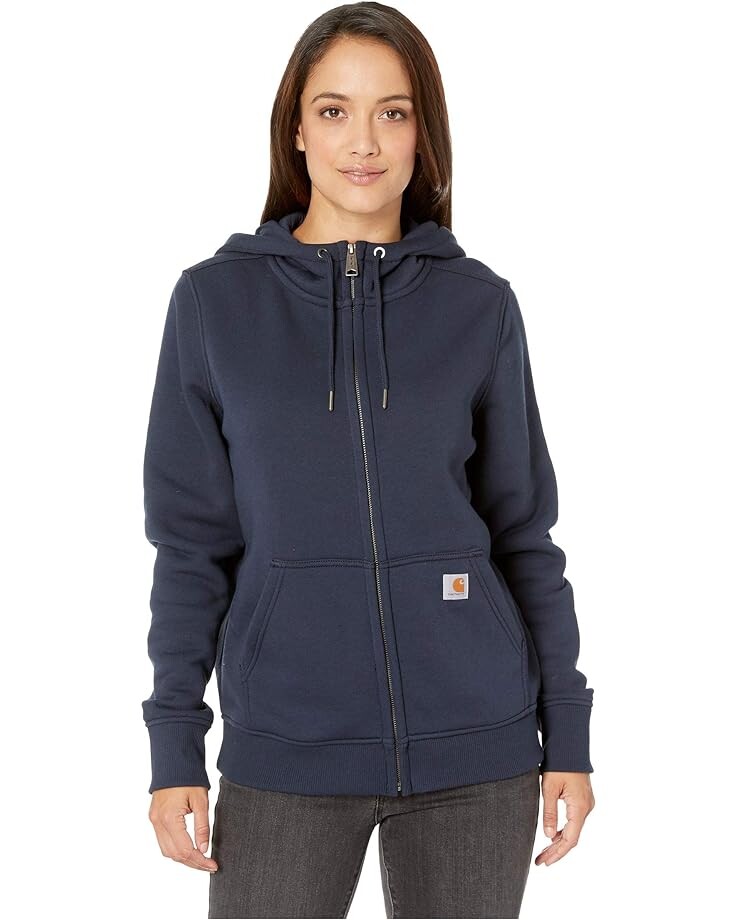 

Худи Carhartt Clarksburg Full Zip, темно-синий