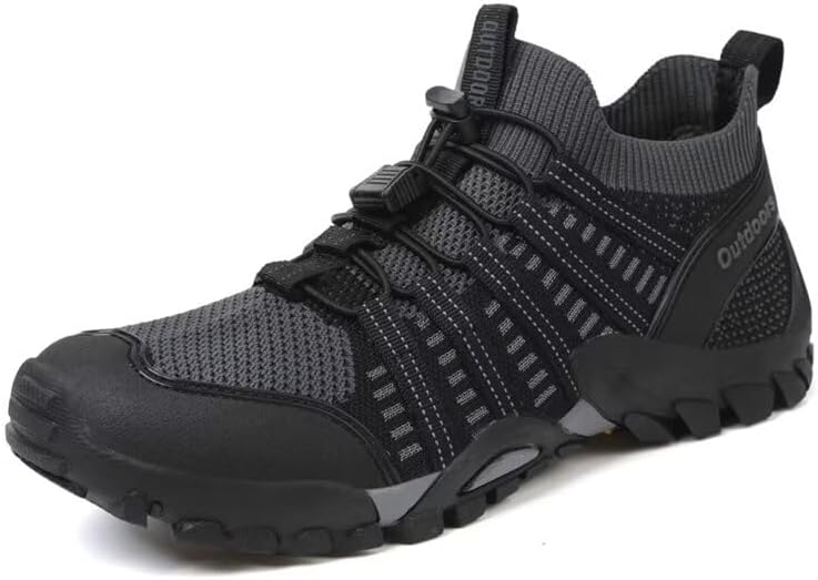 

Мужские и женские дышащие эластичные походные кроссовки для активного отдыха, трейкинга, бега и водного спорта Zonkacen, серый